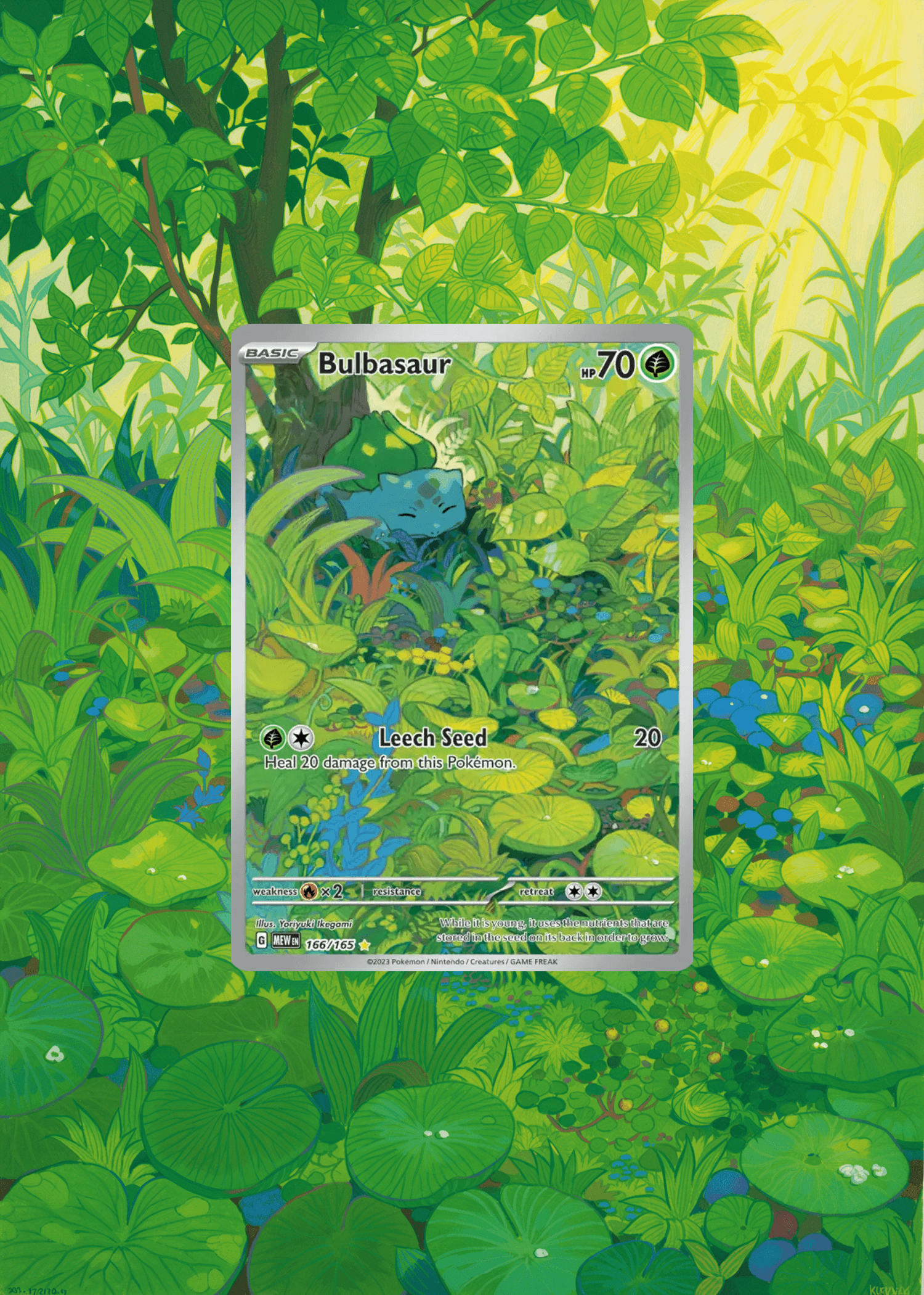 Extended card artwork print example