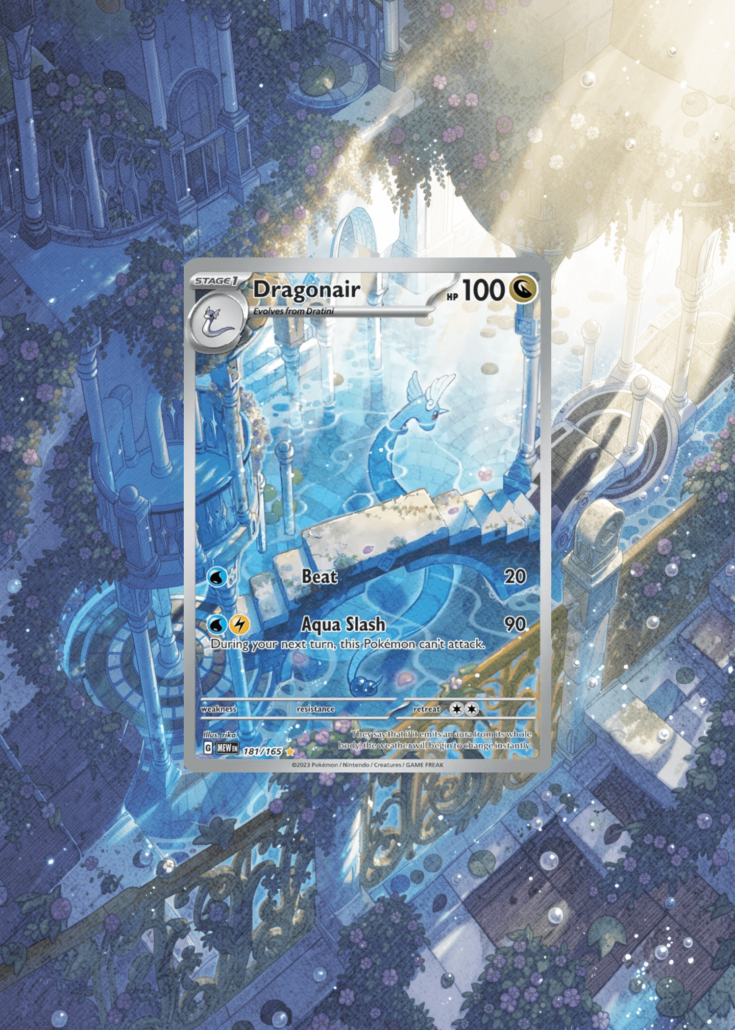 Extended card artwork print example