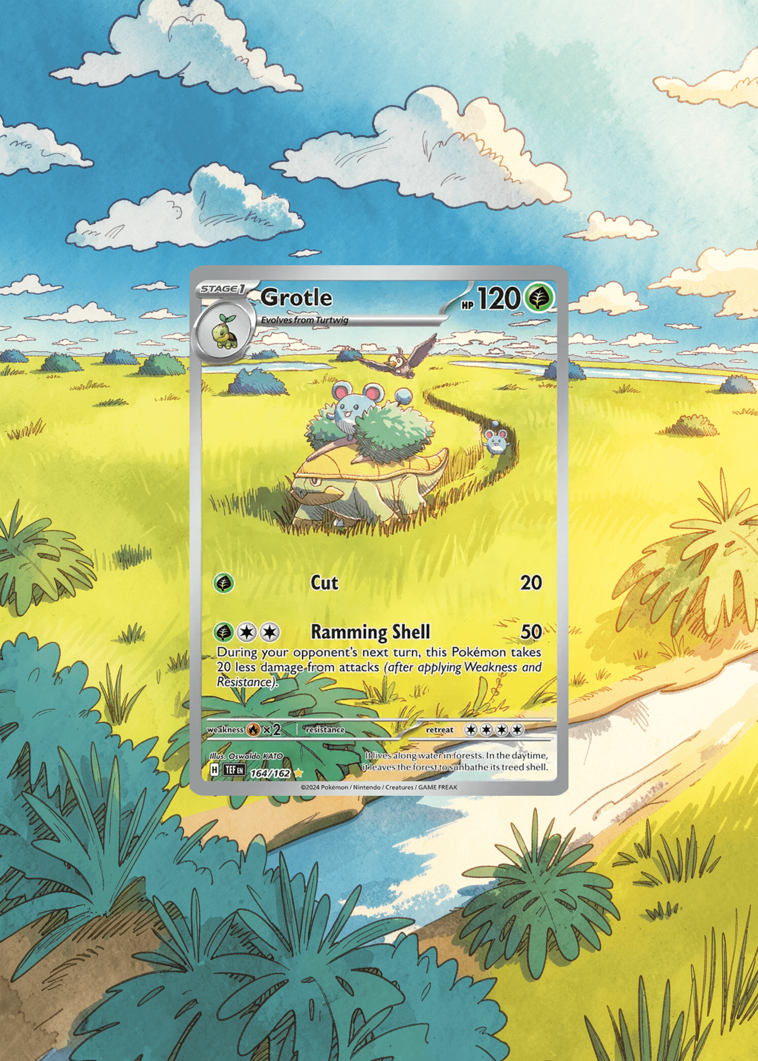 Extended card artwork print example