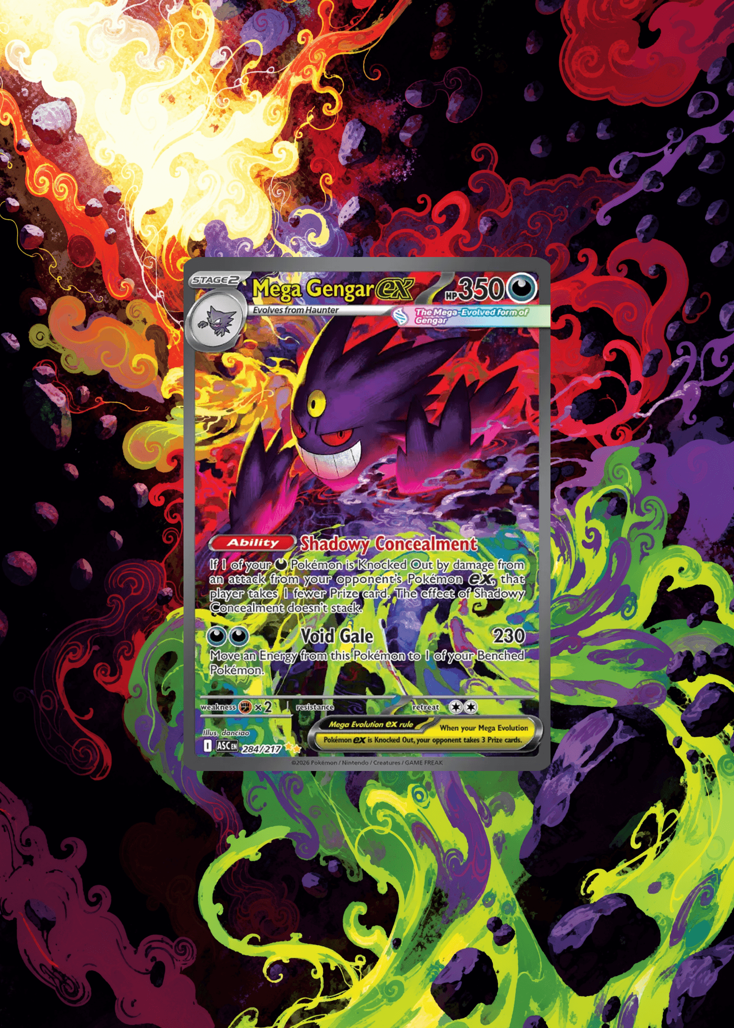 Extended card artwork print example