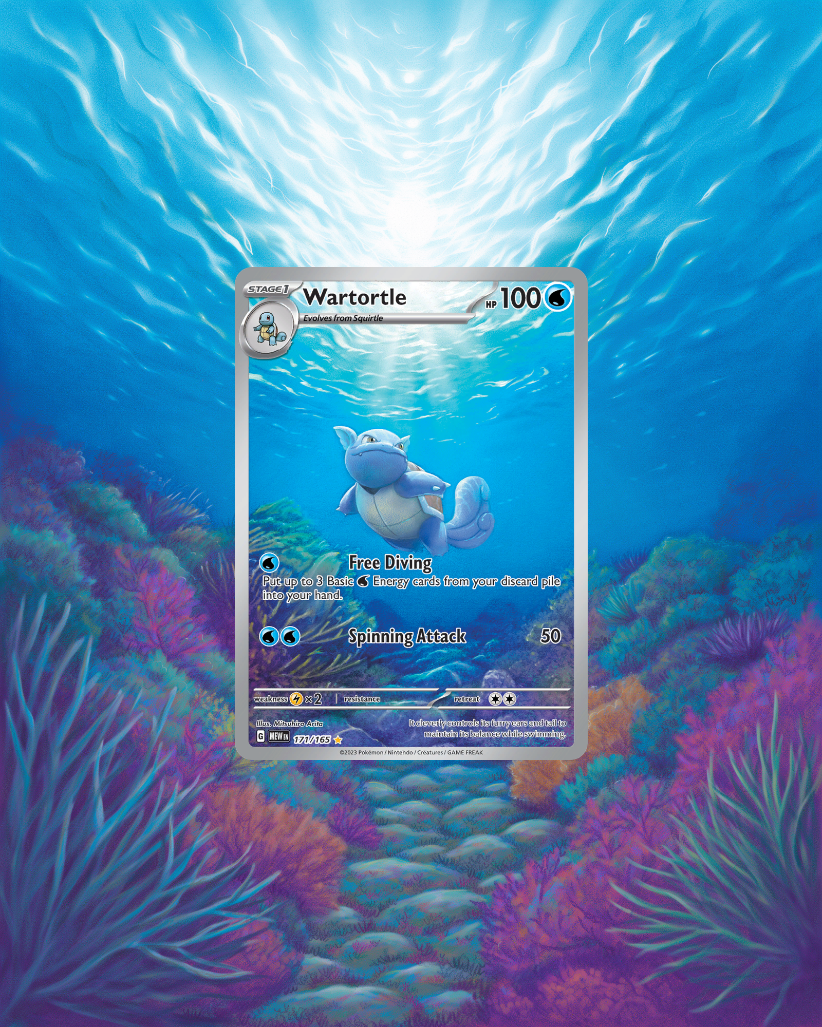 Extended card artwork print example