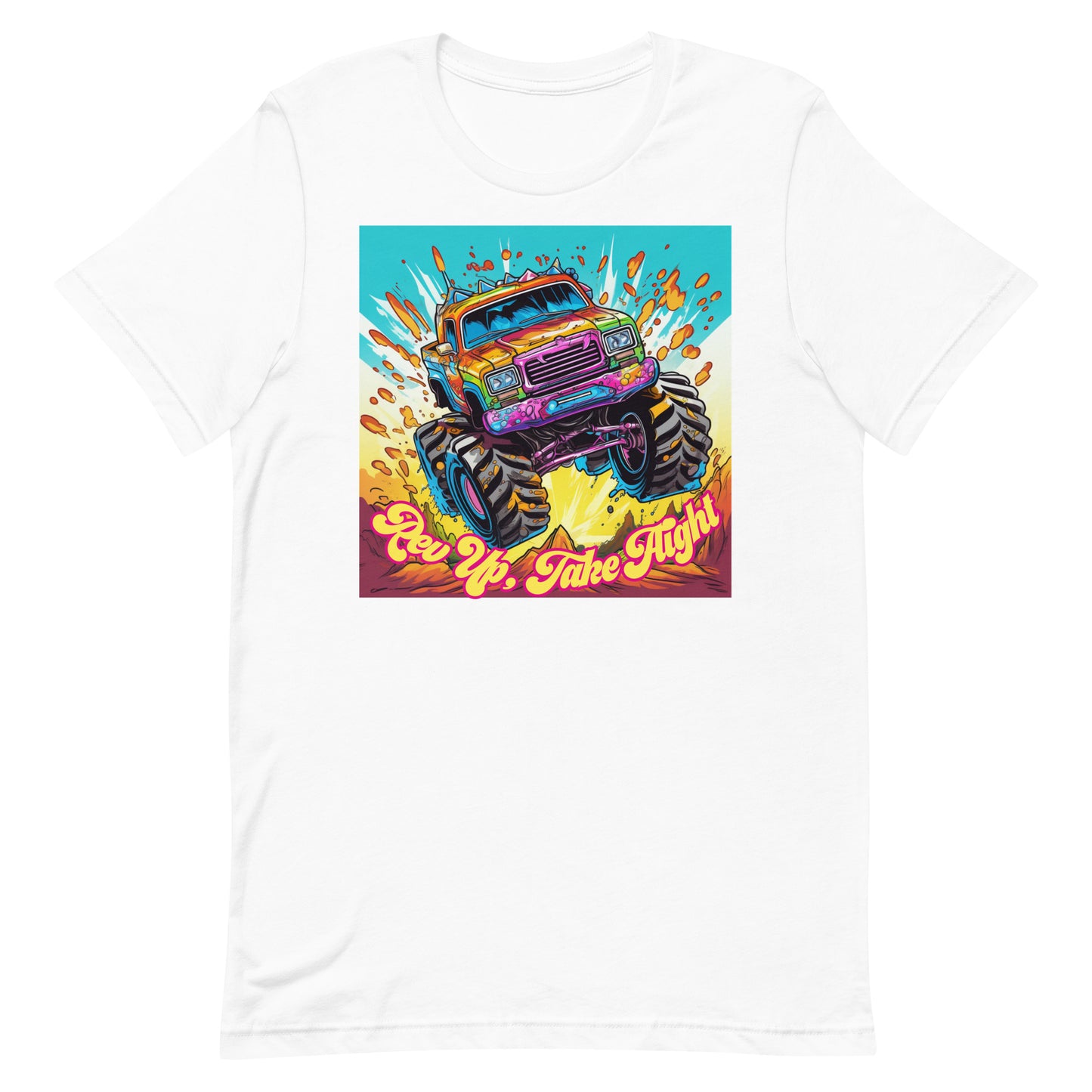 Monster Truck take off Unisex t-shirt